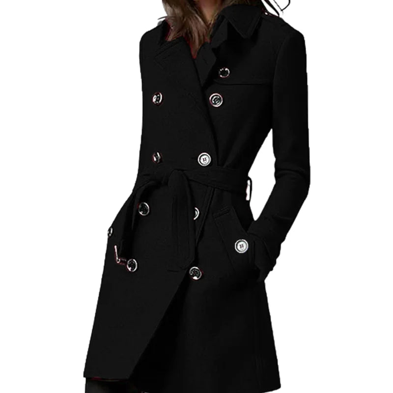 Eleanor | Double-Breasted Trench Coat