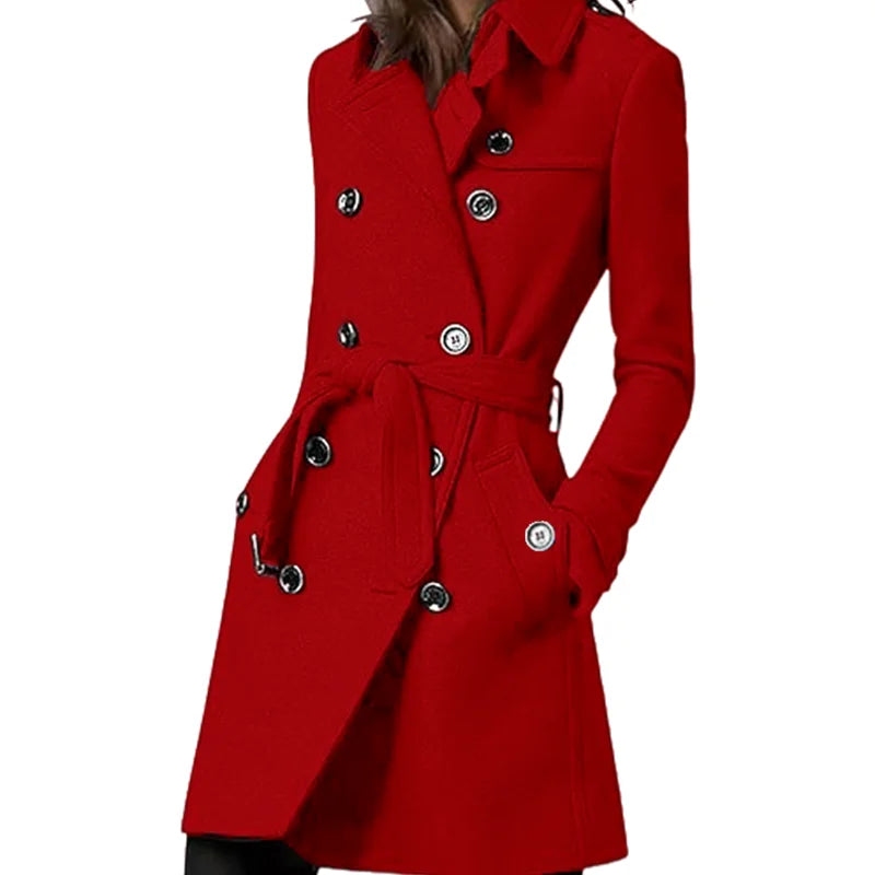 Eleanor | Double-Breasted Trench Coat