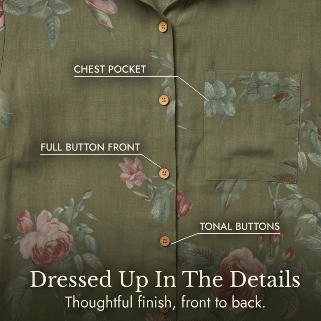 Rosalie | Floral Shirt Dress