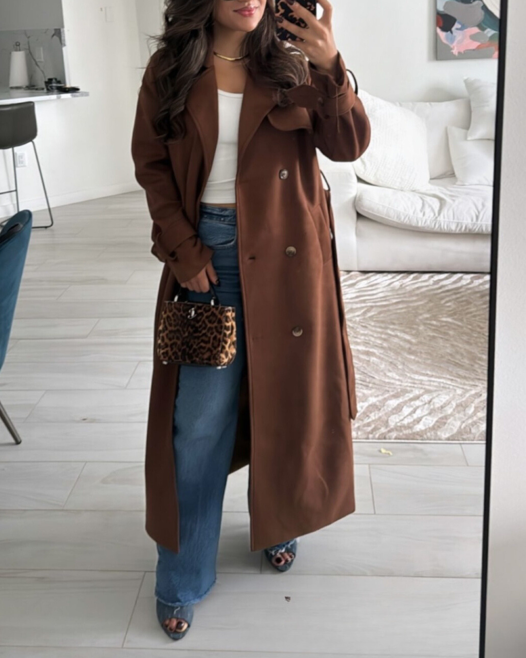 Vivian | Suede Trench Coat