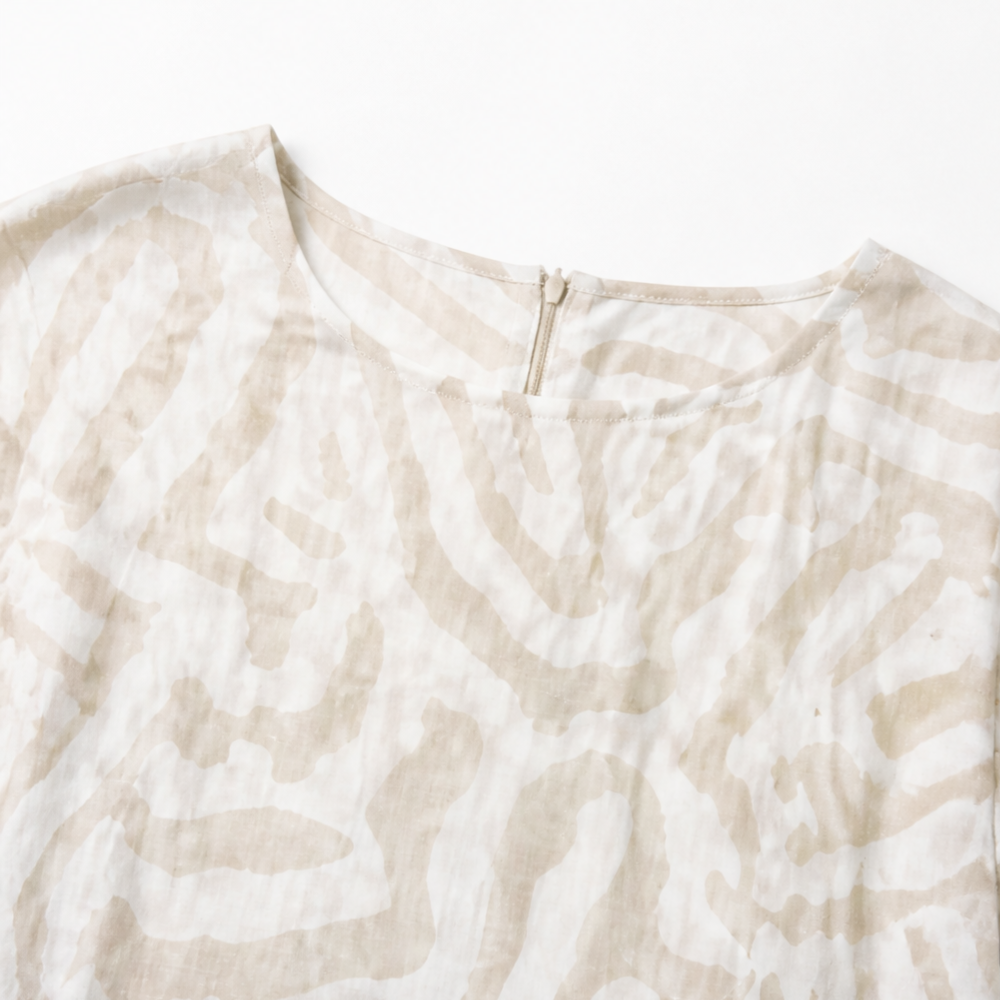 Ingrid | Abstract Print Shift Dress