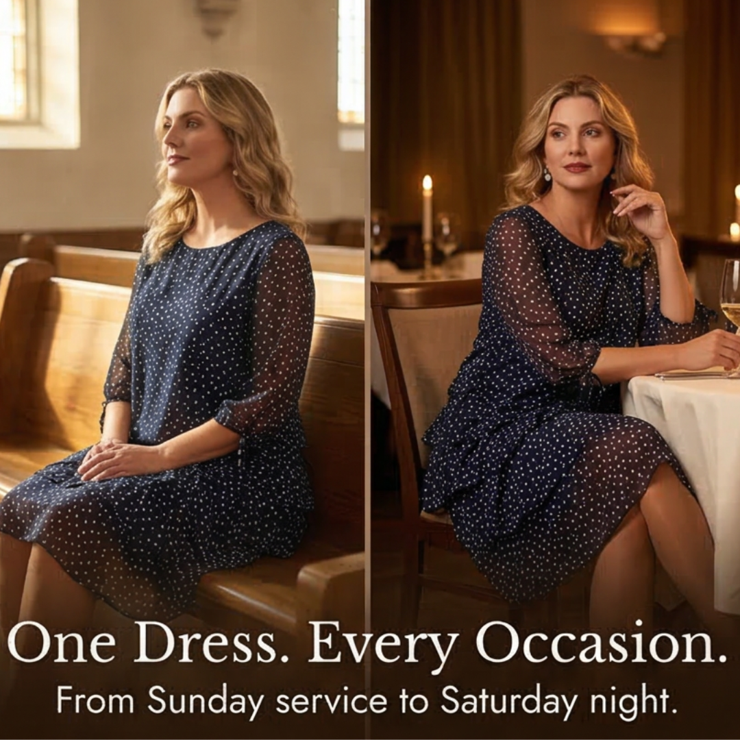 Florenne | Layered Polka Dot Dress