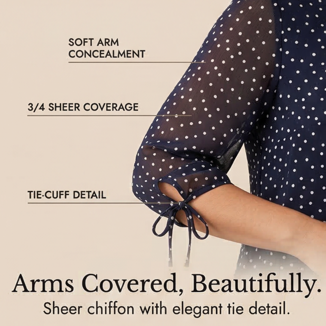 Florenne | Layered Polka Dot Dress