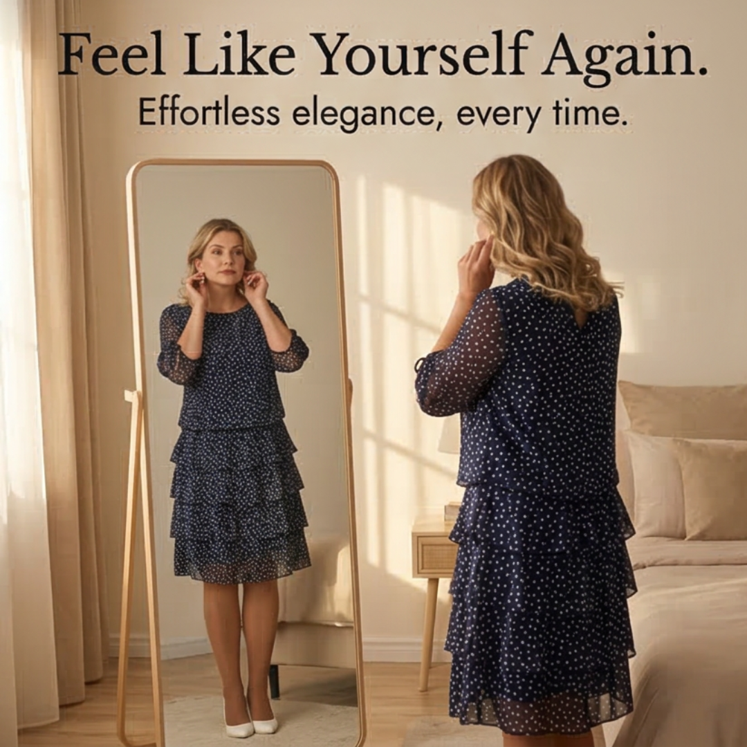 Florenne | Layered Polka Dot Dress