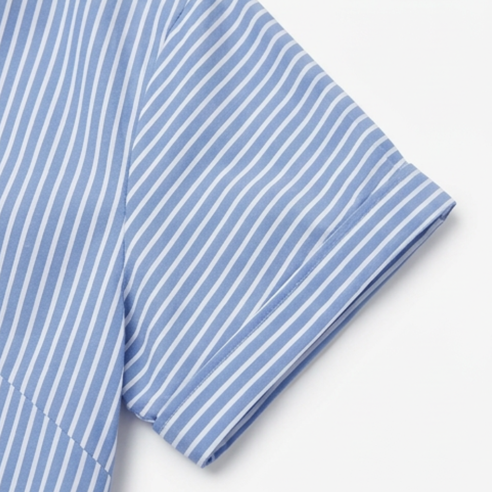Elira | Striped Shirt Midi Dress