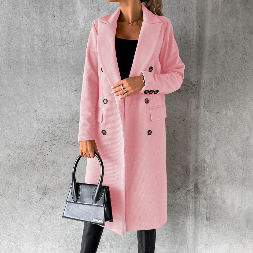 Wrenley | Double-Breasted Wool Coat