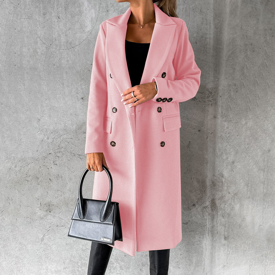 Wrenley | Double-Breasted Wool Coat