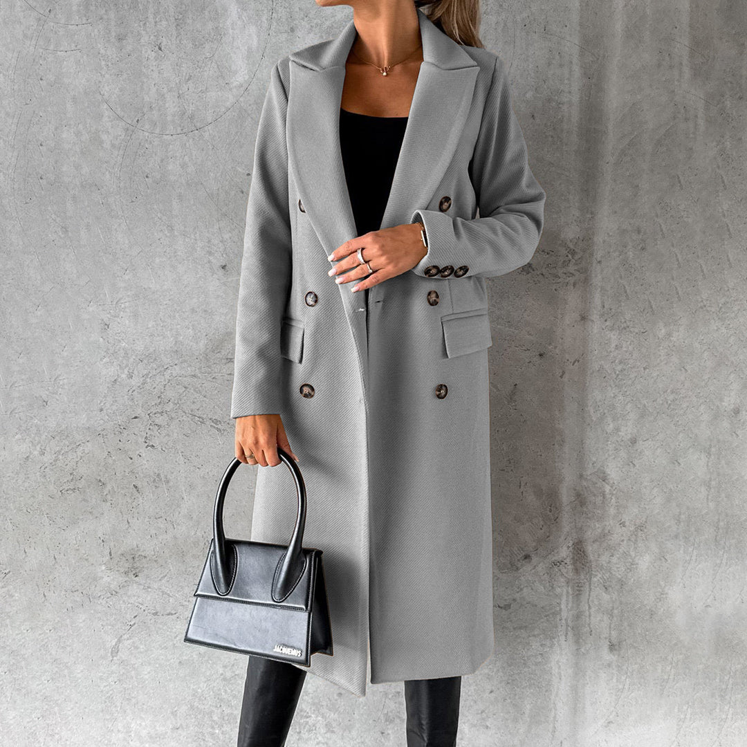 Wrenley | Double-Breasted Wool Coat