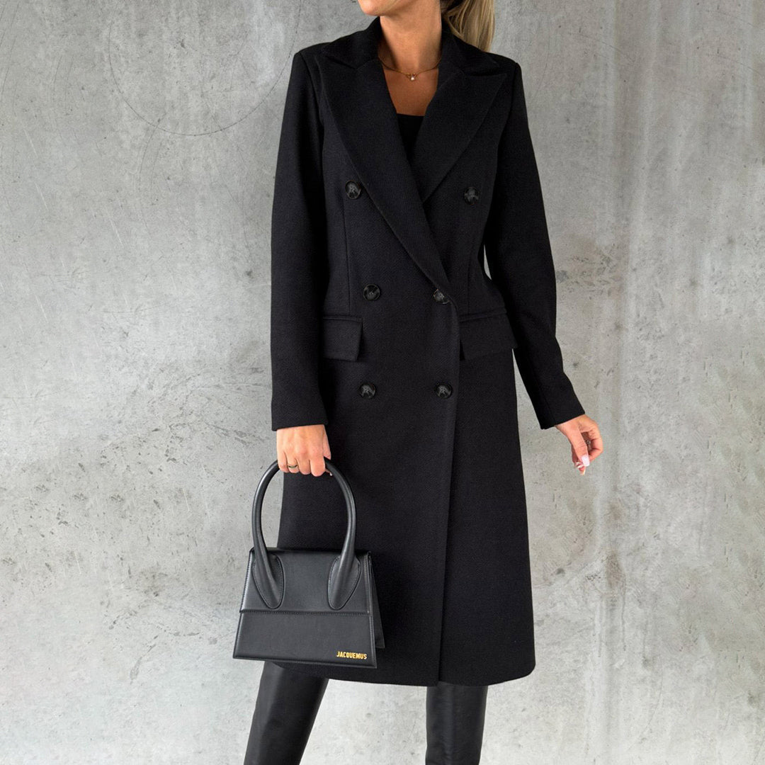 Wrenley | Double-Breasted Wool Coat