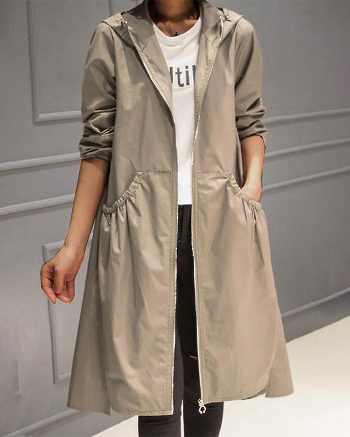Margaret | Hooded Trench Coat