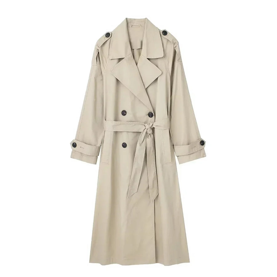 Willshela | Double-Breasted Trench Coat