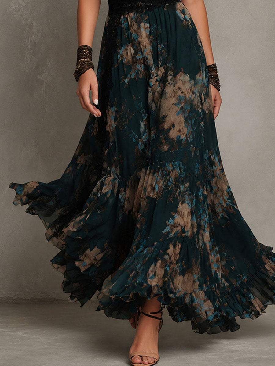 Wendy | Tiered Floral Maxi Dress