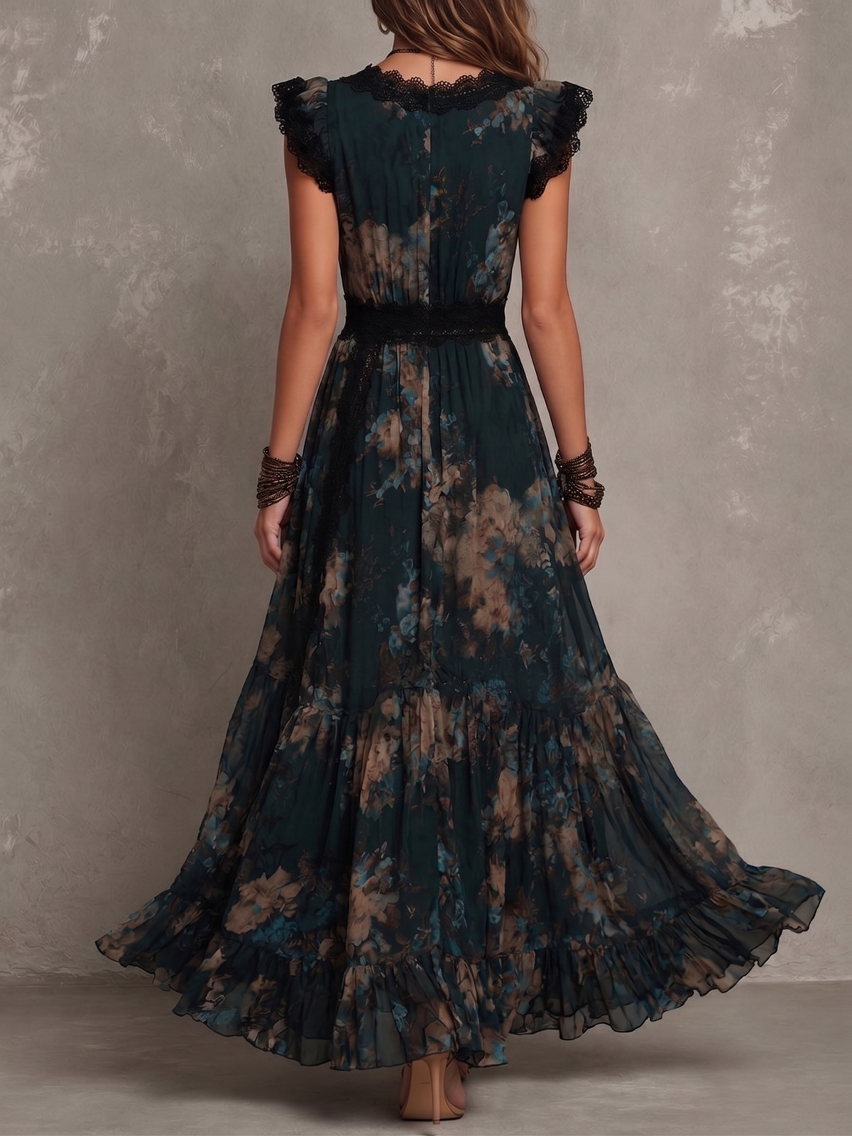 Wendy | Tiered Floral Maxi Dress