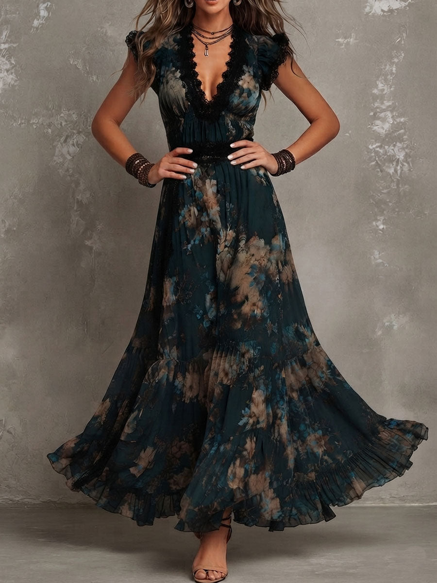 Wendy | Tiered Floral Maxi Dress
