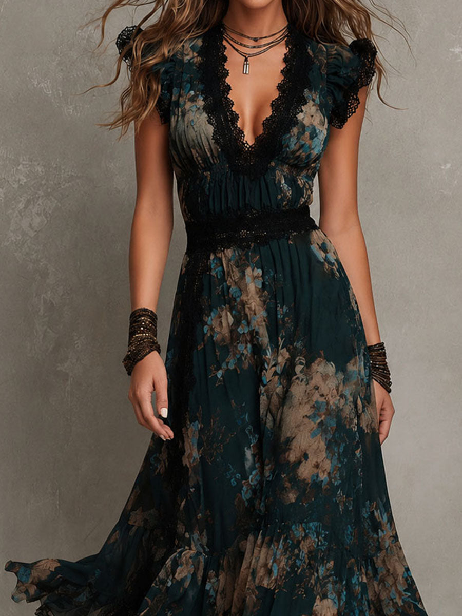 Wendy | Tiered Floral Maxi Dress