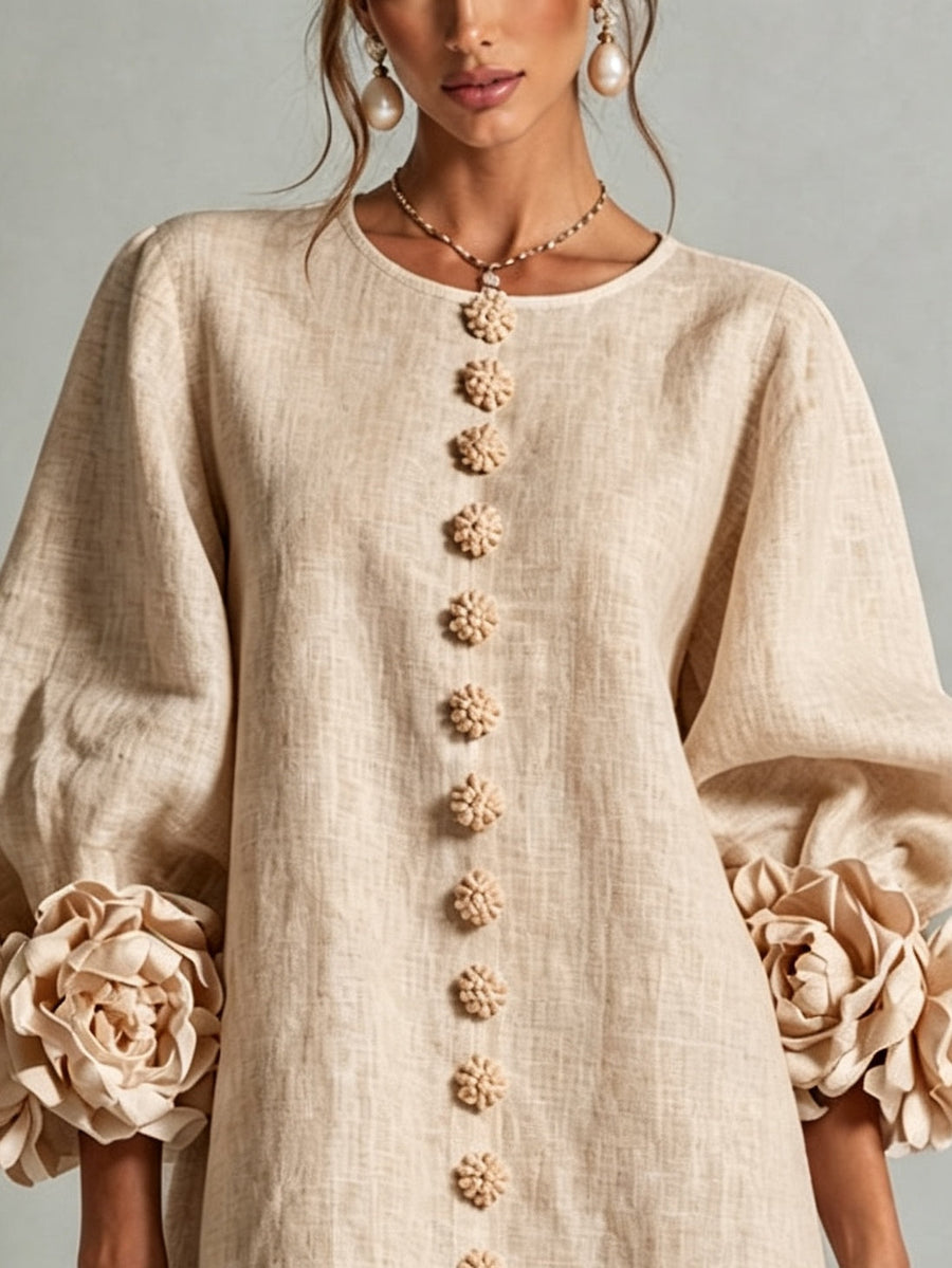 Rosina | Blossom-Cuff Mini Dress
