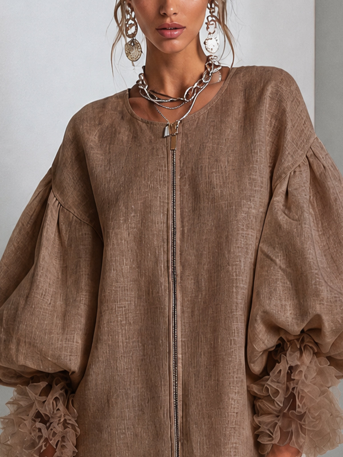 Rebecca | Balloon Sleeve Mini Dress