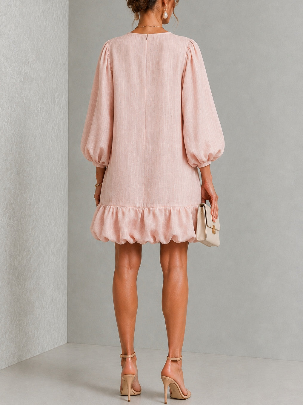 Rosalyn | Floral-Button Mini Dress