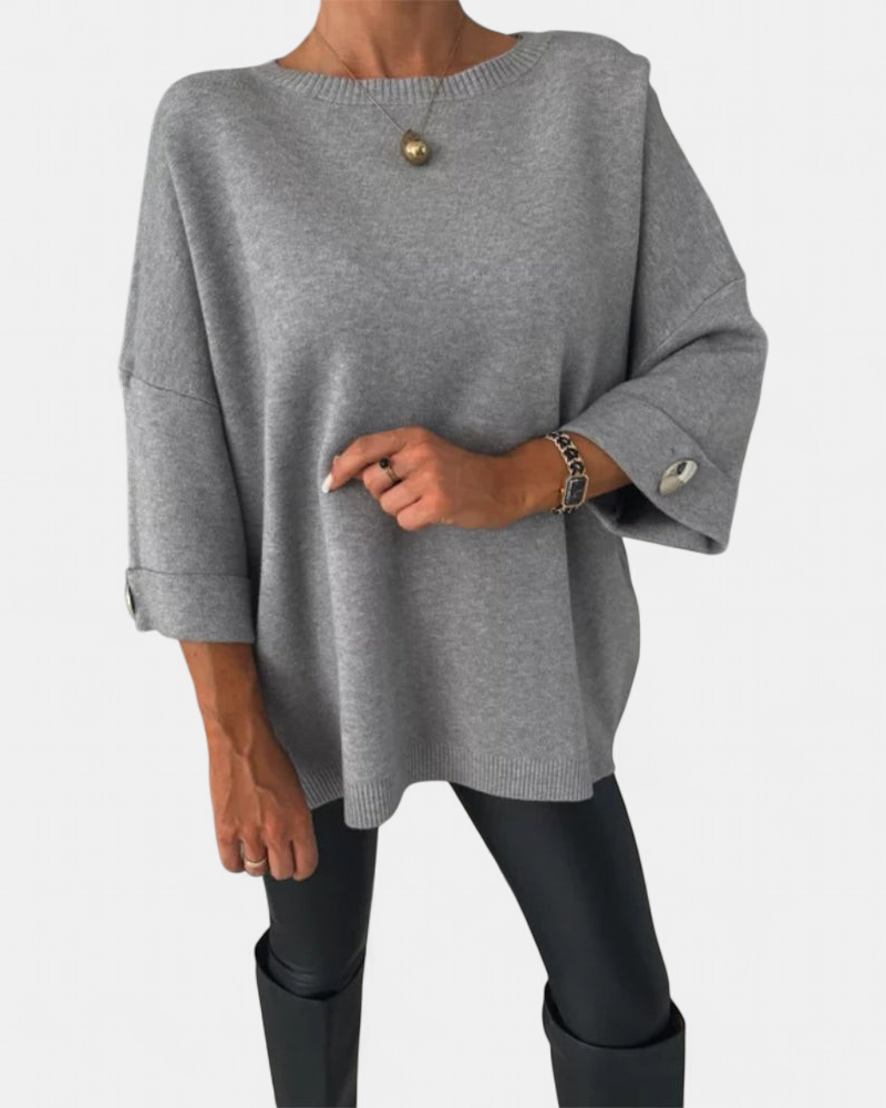 Lottie | Buttoned Knit Pullover