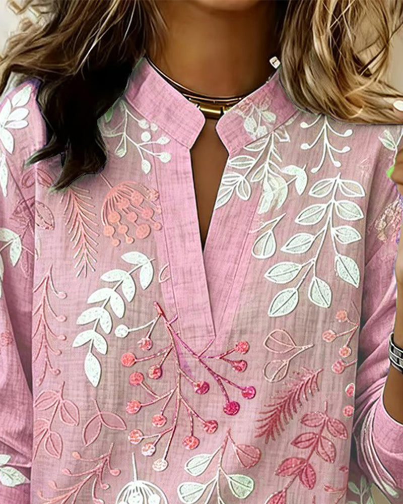 Brielle | Floral V-Neck Blouse