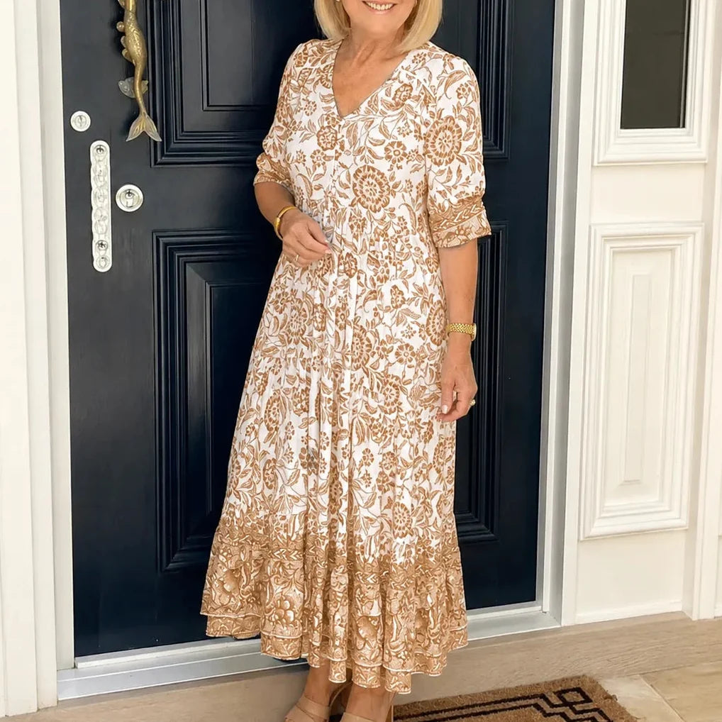 Florenza | Floral Tiered Midi Dress