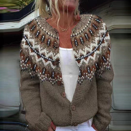 Adeline | Icelandic Fair Isle Cardigan