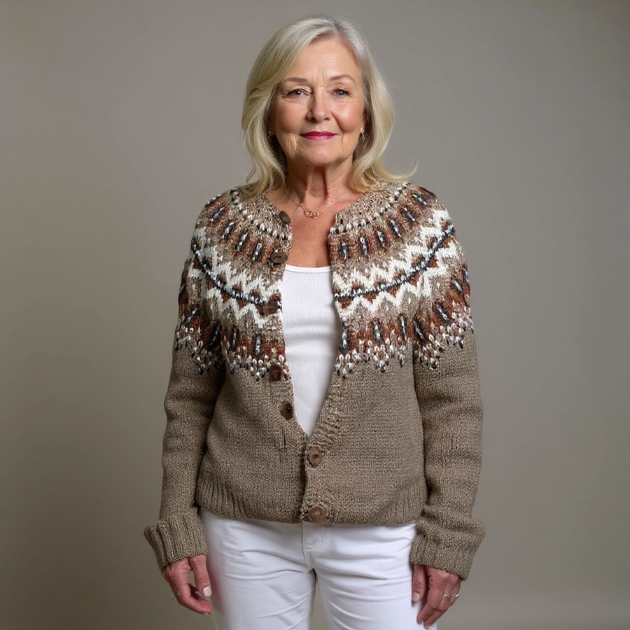 Adeline | Icelandic Fair Isle Cardigan