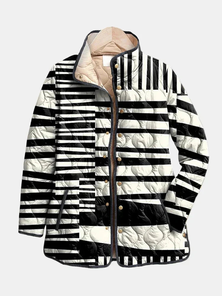 Miren | Abstract Quilted Jacket