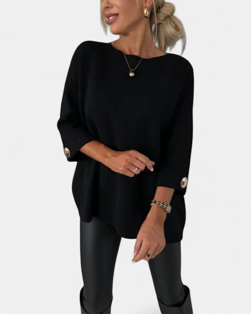 Lottie | Buttoned Knit Pullover