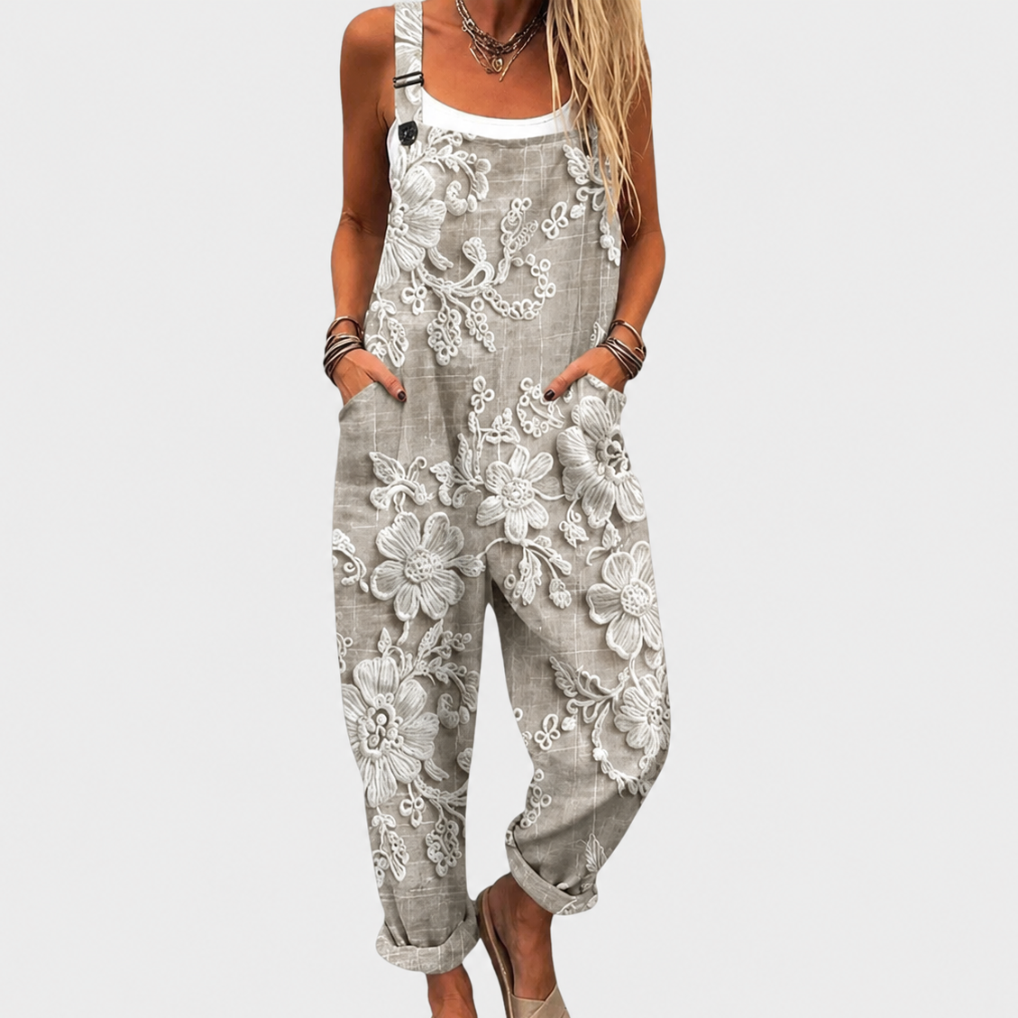 Marisol | Printed Wide-Leg Jumpsuit