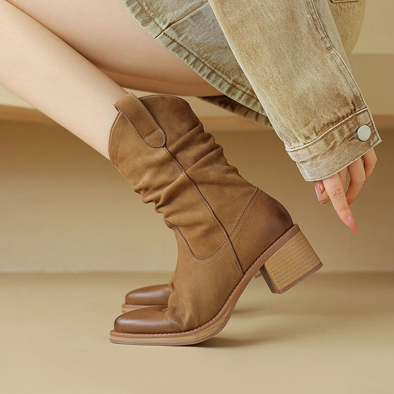Dakota | Western Block Heel Boots