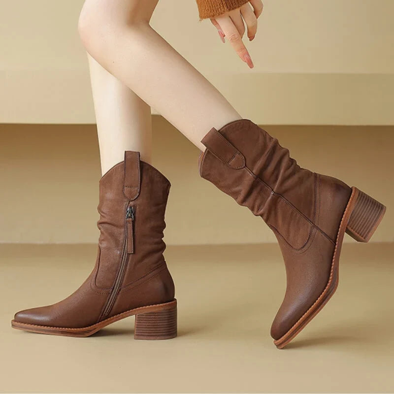 Dakota | Western Block Heel Boots