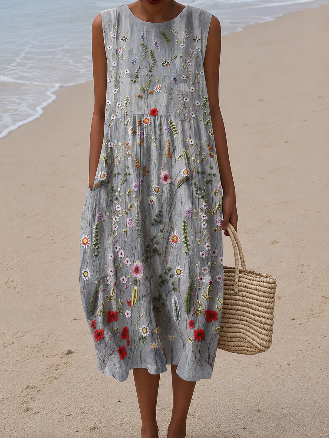 Agnes | Wildflower Print Midi Dress