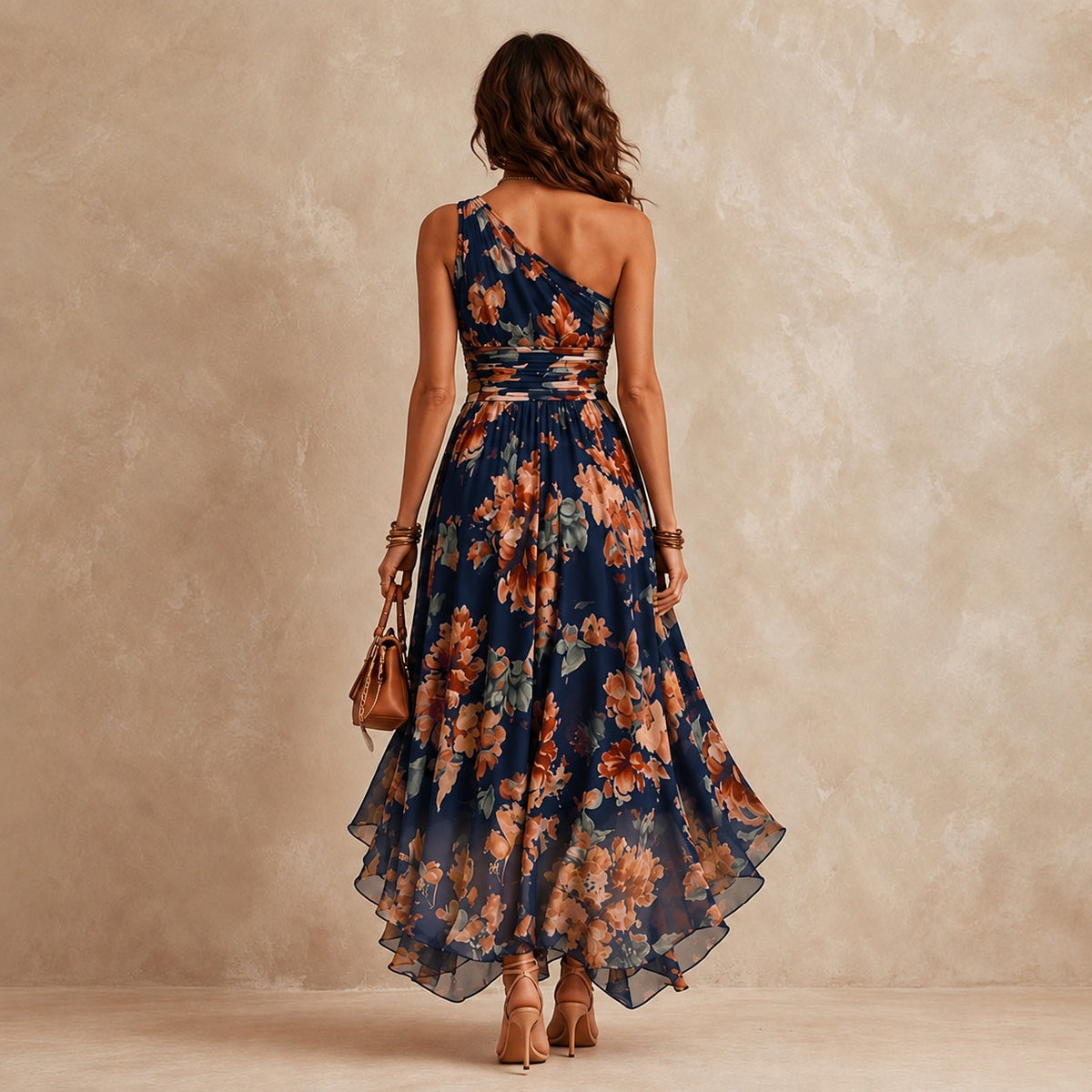Celeste | One-Shoulder Floral Maxi