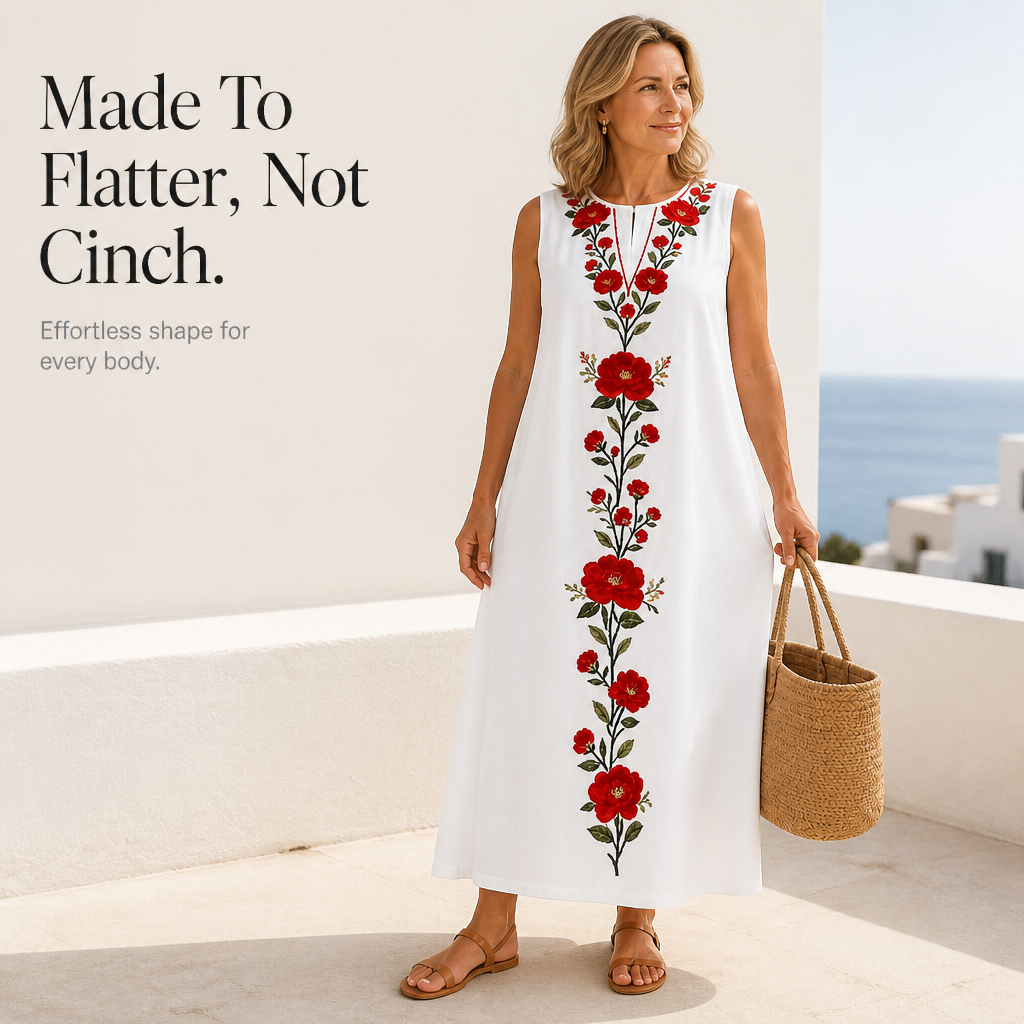 Vivienne | Embroidered Maxi Dress