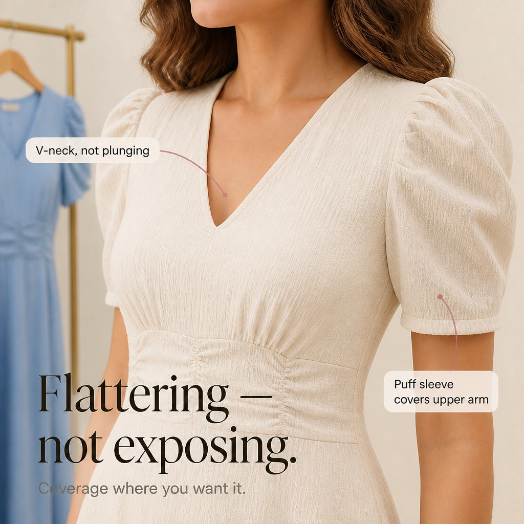Adeline | Ruched Waist Midi Dress