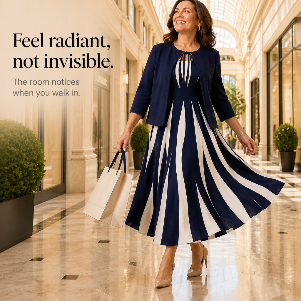 Cintura | Swirl Print Layered Dress