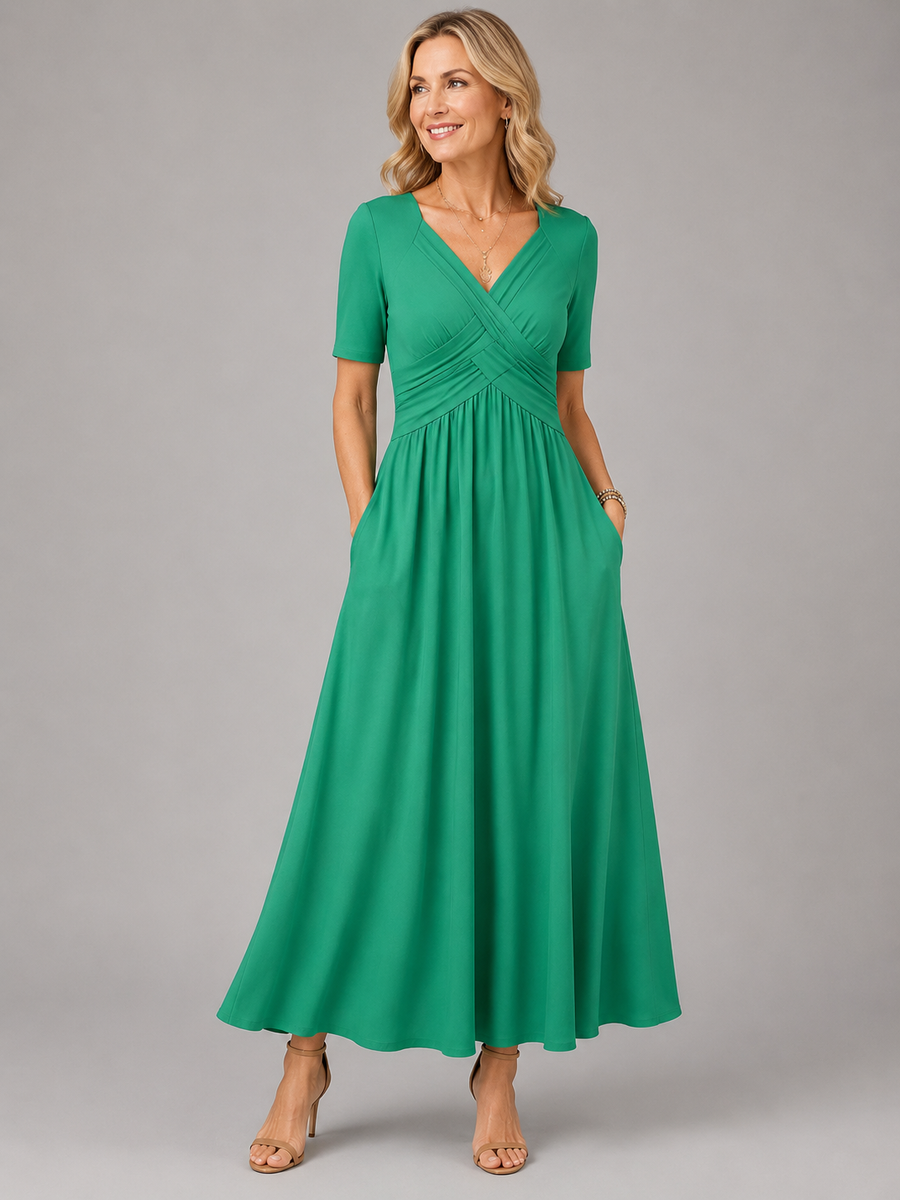 Angeli™ - Elegant Midi Dress