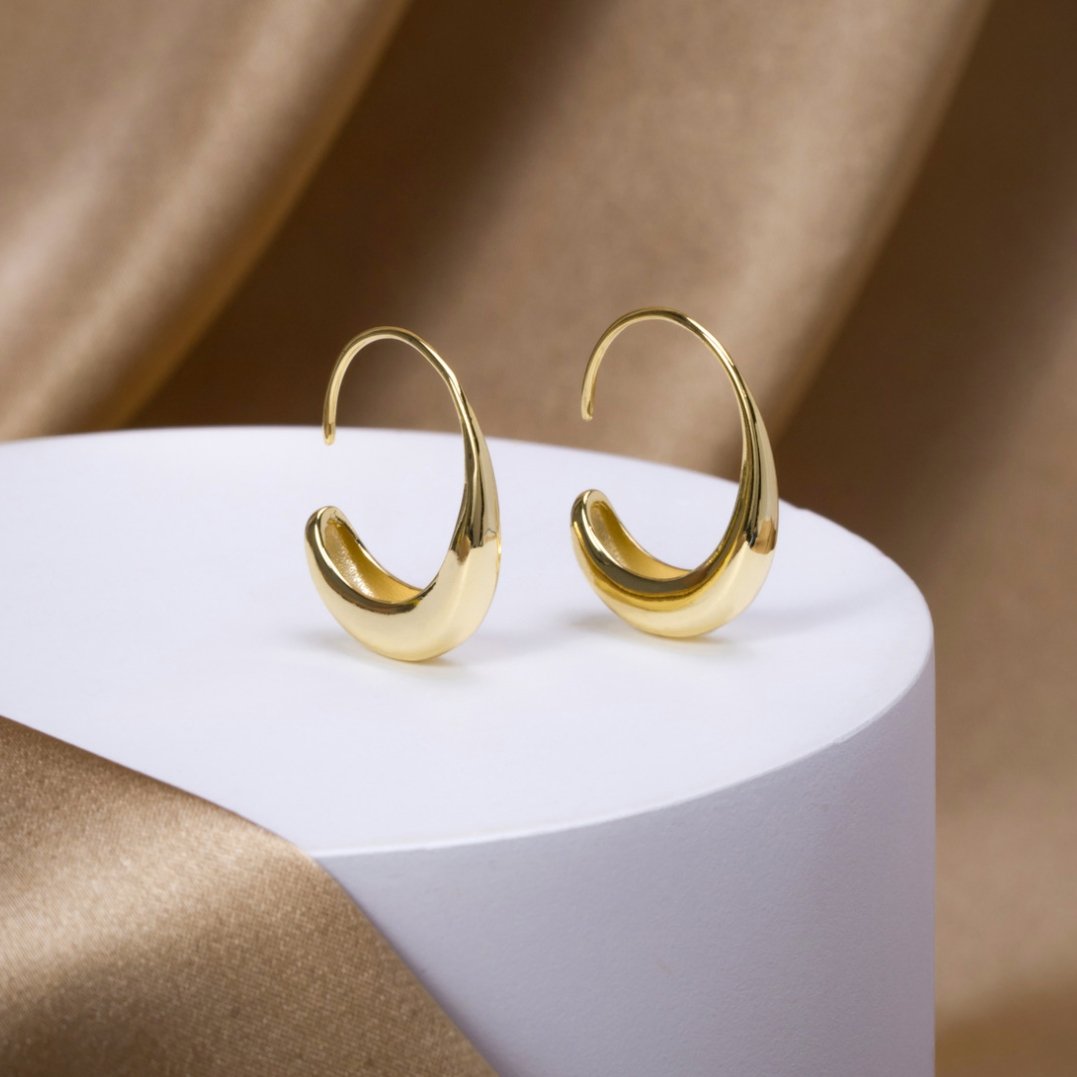 Drop Hoop Earrings