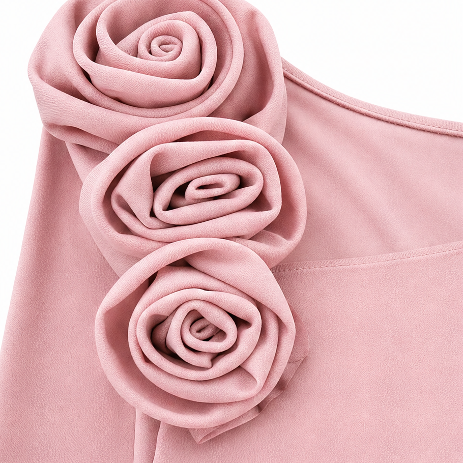 Rosalind | 3D Rose Bodycon Dress
