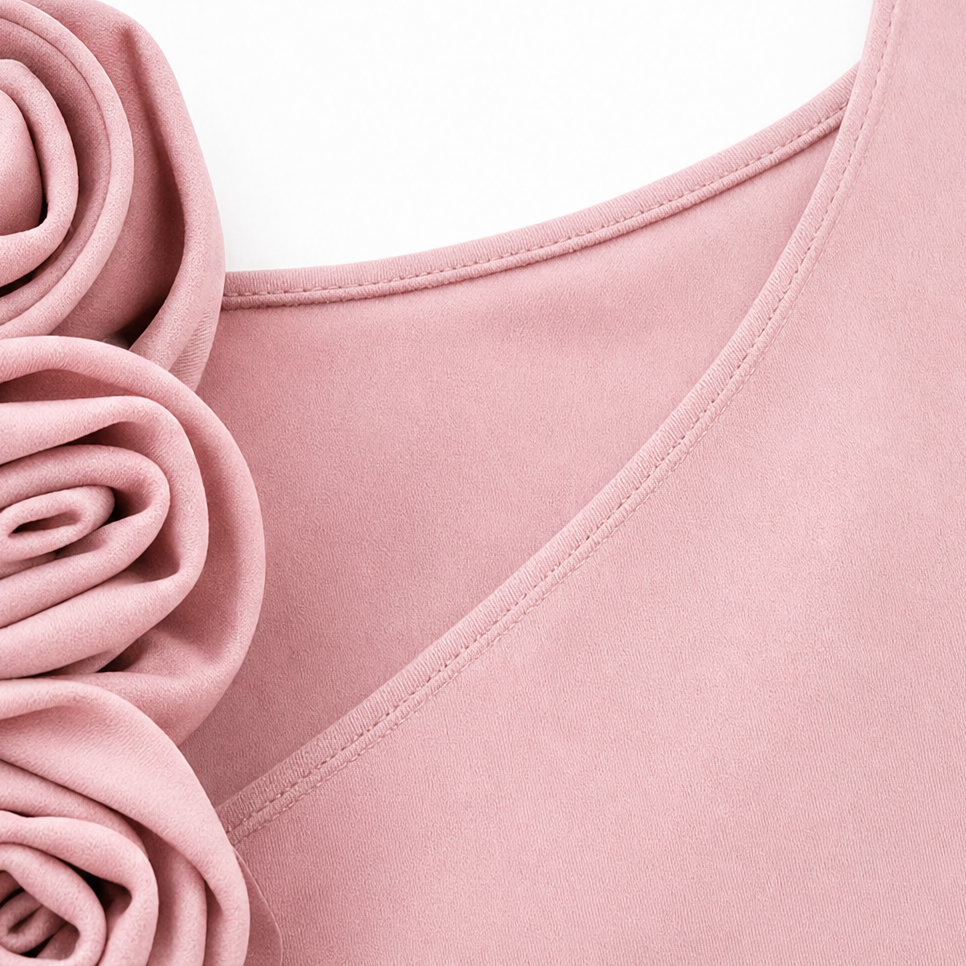 Rosalind | 3D Rose Bodycon Dress