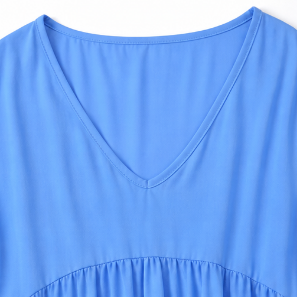 Vellira | Tiered V-Neck Midi Dress