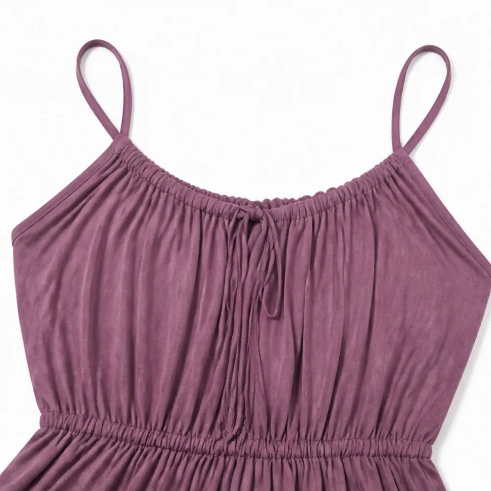 Marielle | Backless Drawstring Maxi Dress
