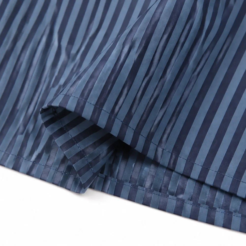 Vestara | Striped V-Neck Maxi Dress