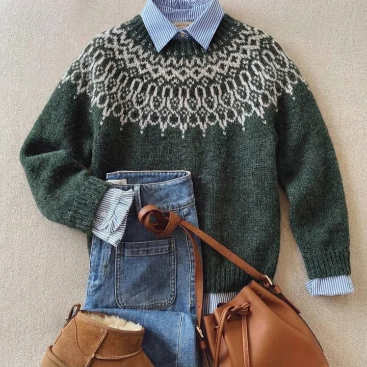Runa | Snowflake Yoke Jumper