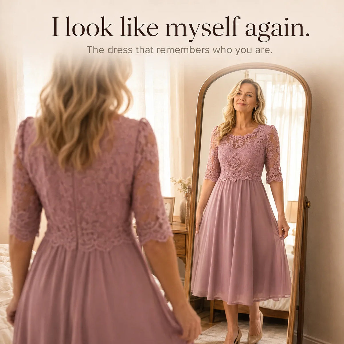 Florenza | Floral Lace Midi Dress