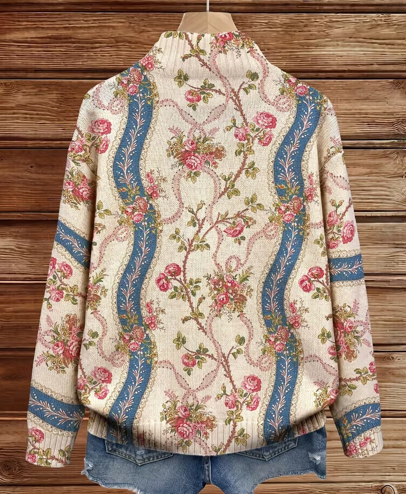 Eulalia | Climbing Rose Bomber Cardigan