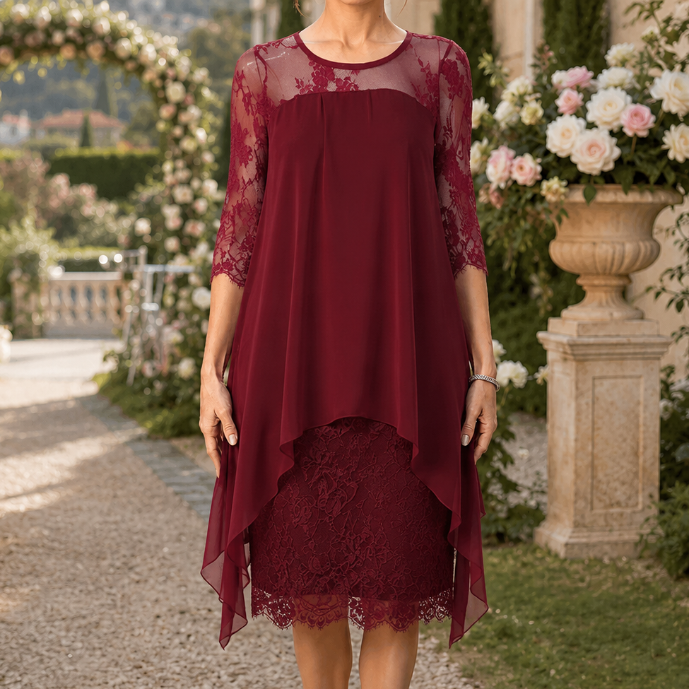 Vivienne | High-Low Lace Dress