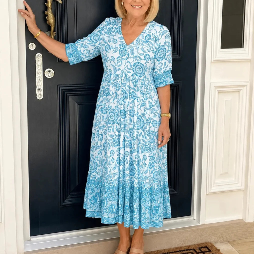 Florenza | Floral Tiered Midi Dress