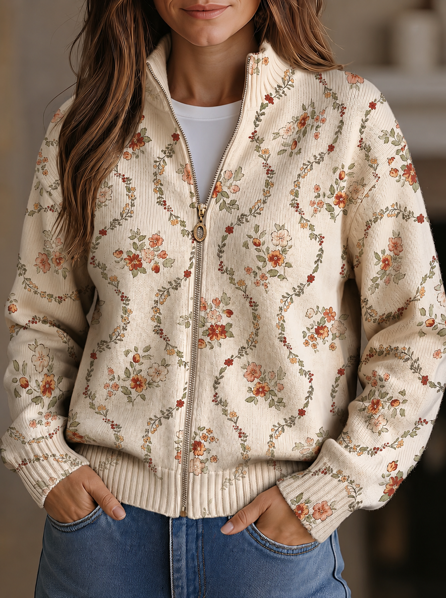 Persephone | Floral Vine Cardigan